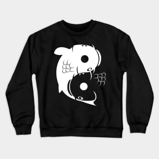 Yin Yang carp Crewneck Sweatshirt